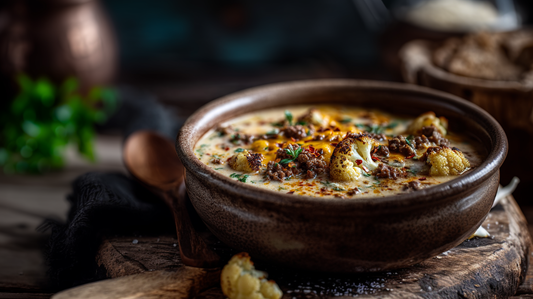 "Weight Loss Soup" World’s Best Keto Cauliflower Hamburger Soup
