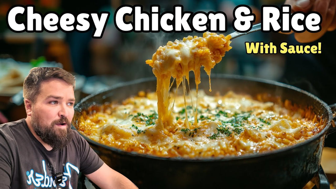 One-Pan Cheesy Chicken and Rice with Creamy Garlic Sauce: The Ultimate "Dave IRL" Comfort Meal