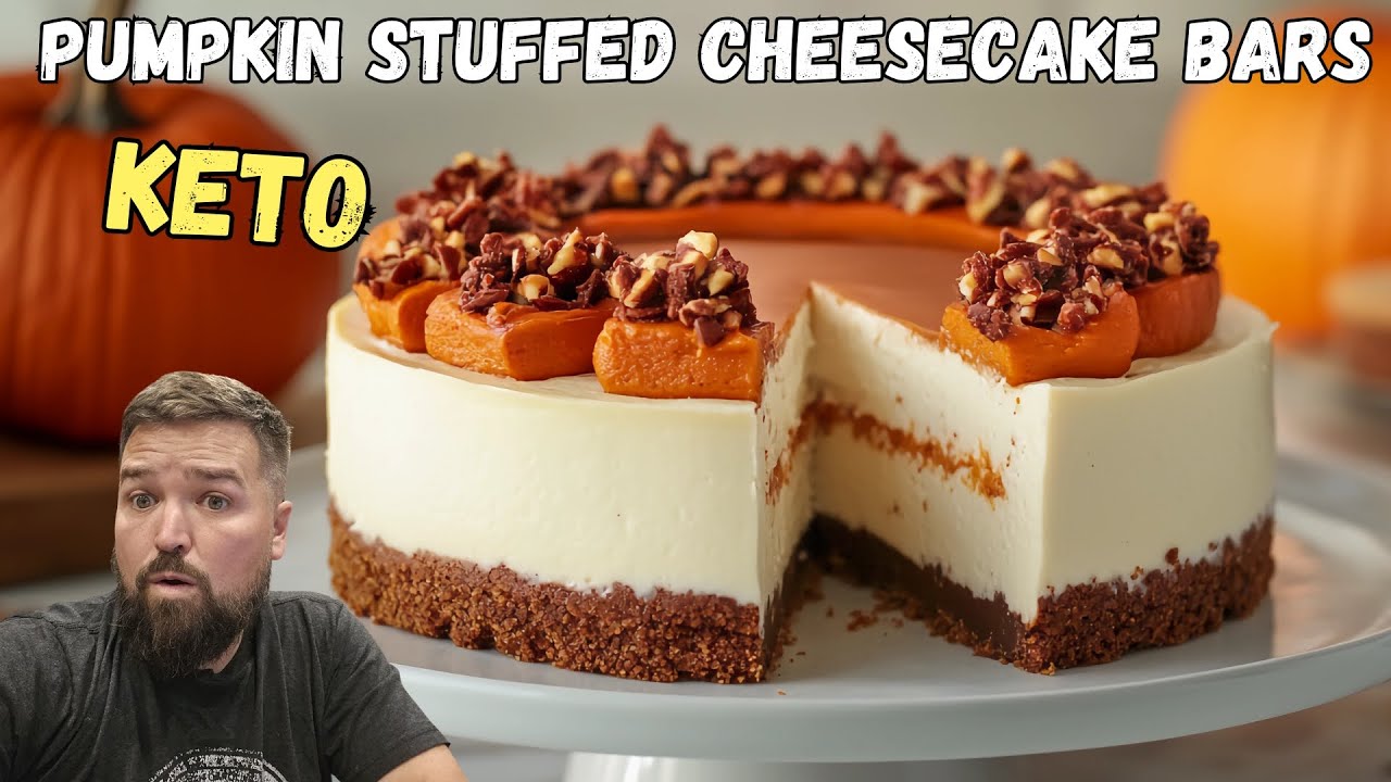 Keto Pumpkin Spice Stuffed Cheesecake Bars: The "Million-Dollar" Fall Dessert