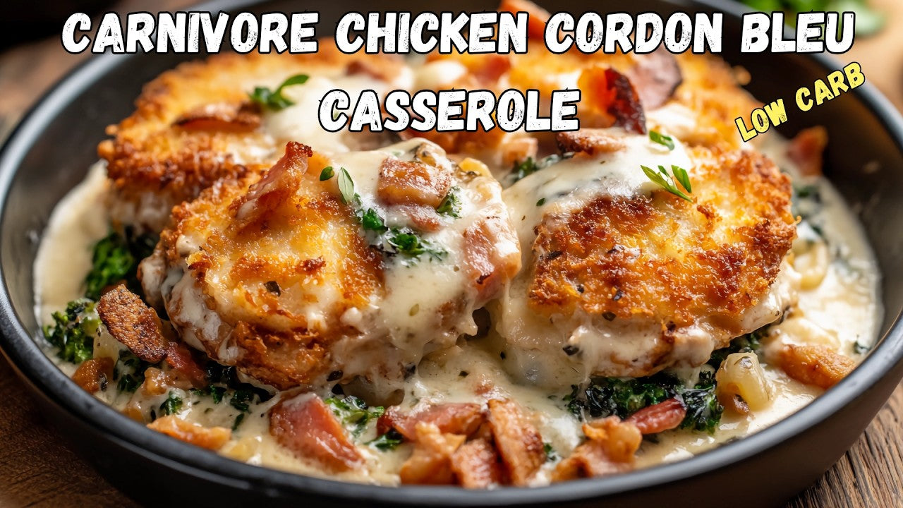 Carnivore Chicken Cordon Bleu Casserole: The "Million-Dollar" Meat-Based Comfort Bake