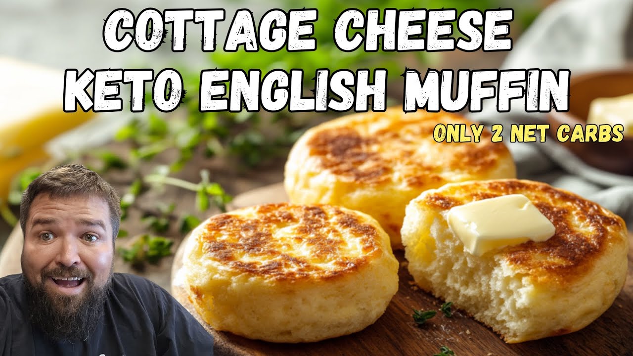Keto Cottage Cheese &amp; Carbonation English Muffins: The "Million-Dollar" Crumpet Hack