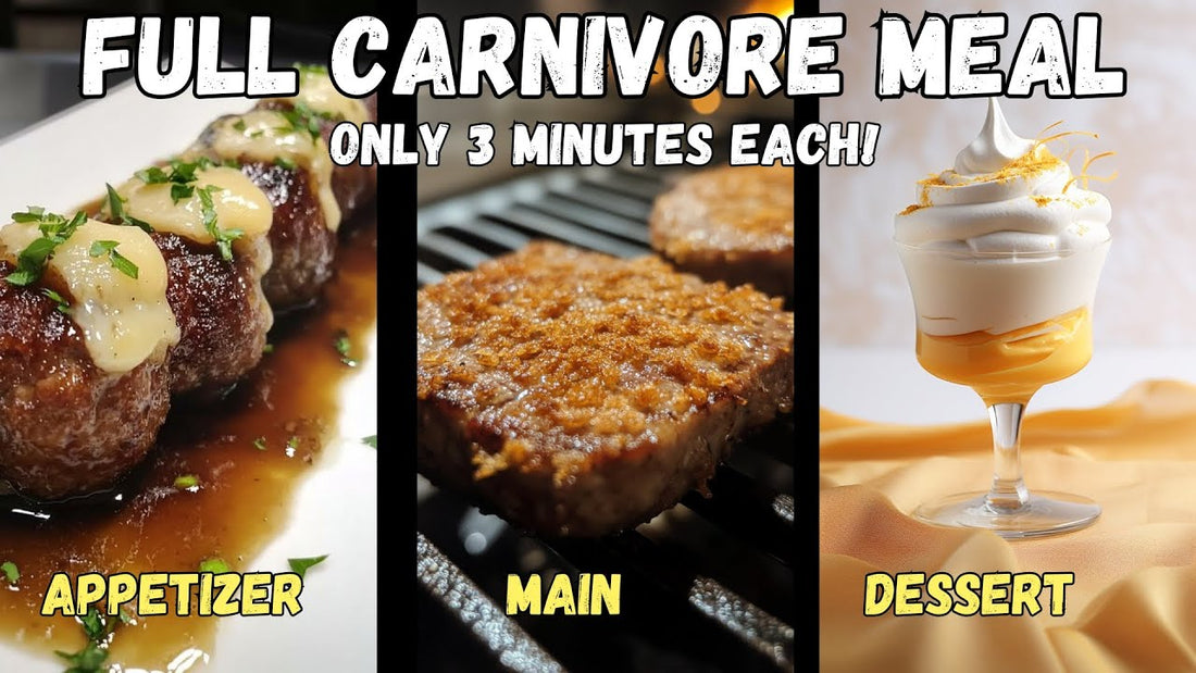 The 3-3-3 Carnivore Feast: A Full 3-Course Meal in Minutes