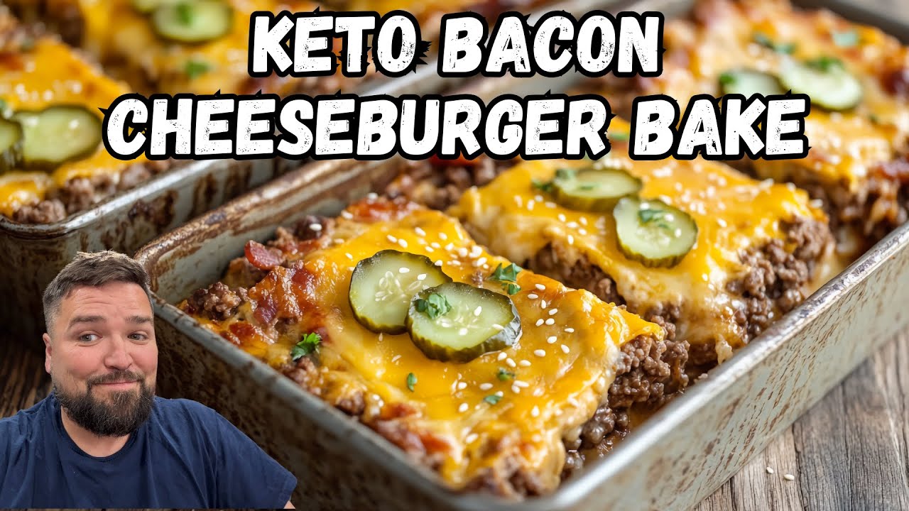 Keto Bacon Cheeseburger Meal Prep Bake: The "Million-Dollar" Burger Square