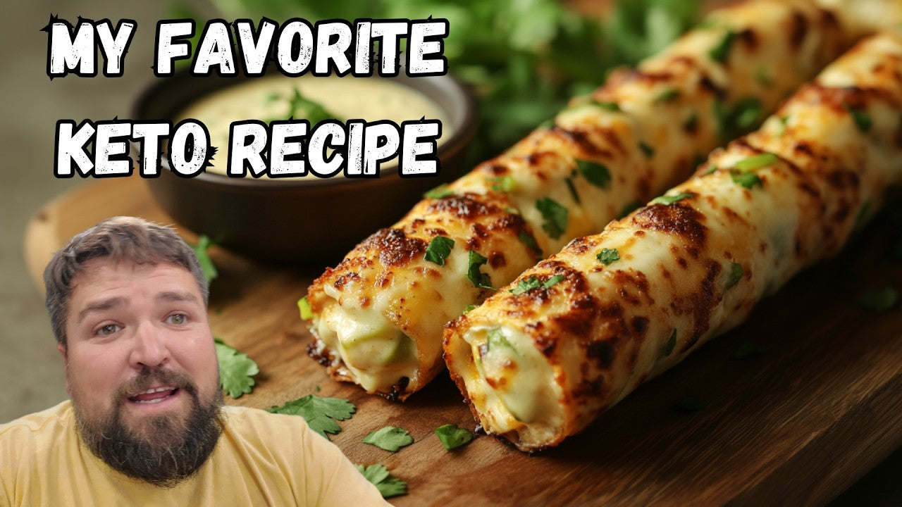 Keto Mexican Taquitos: The "Million-Dollar" Provolone Crunch remakes