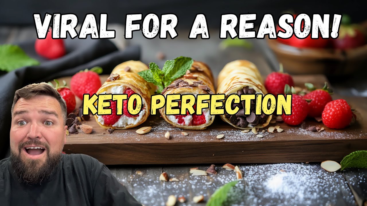 Keto Sushi Dessert Crepes: The "Million-Dollar" Viral Remake