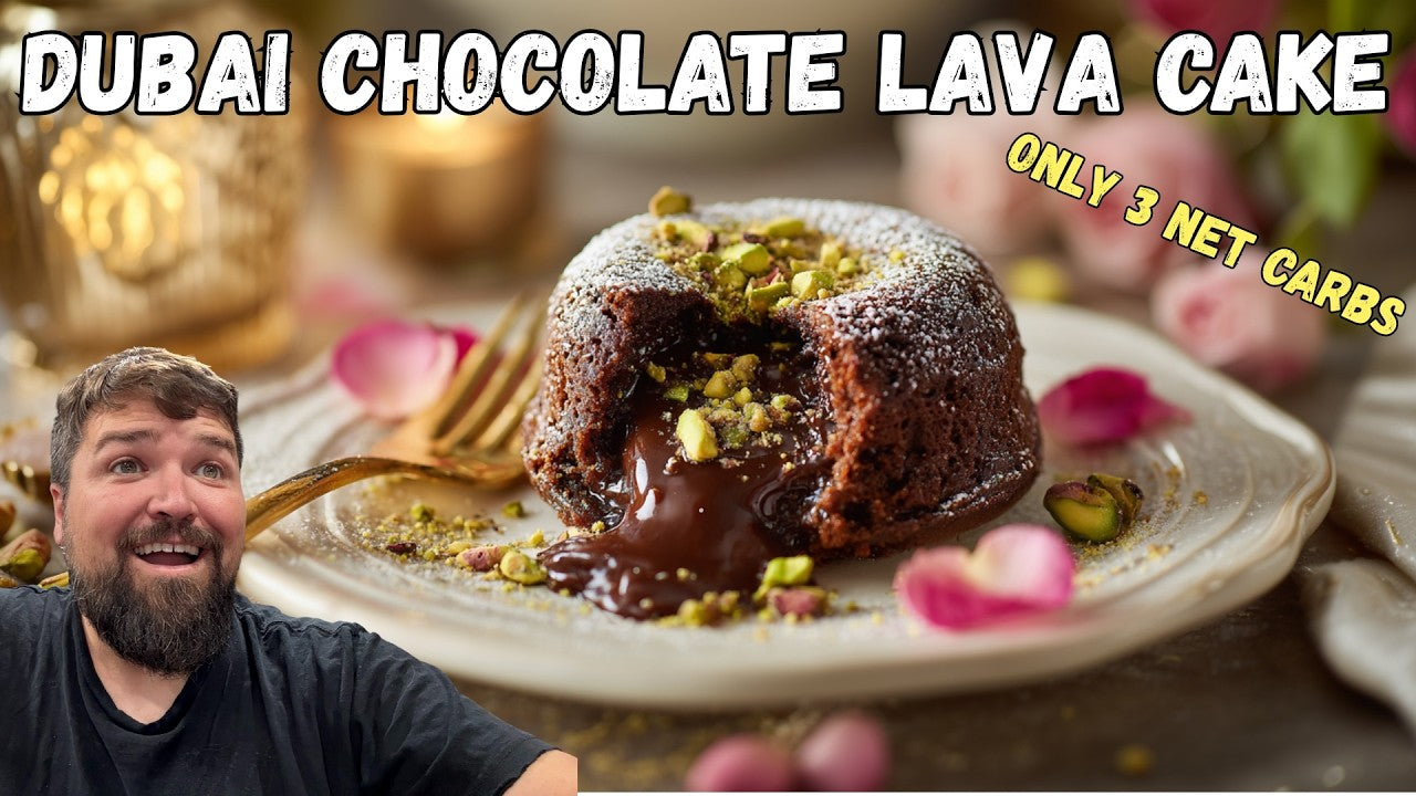 Dubai-Style Pistachio &amp; Chocolate Lava Cakes: The "Million-Dollar" Molten Fusion