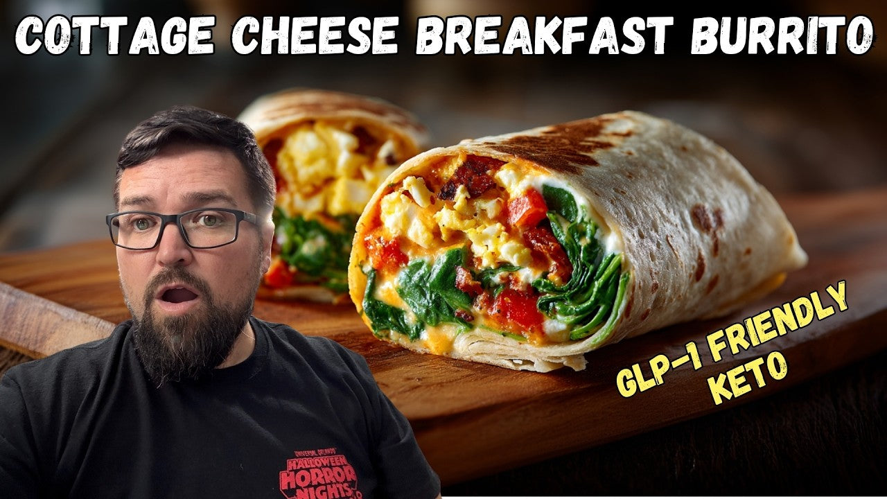 Keto + GLP-1 Friendly Cottage Cheese Breakfast Burrito: The "Million-Dollar" Fuel