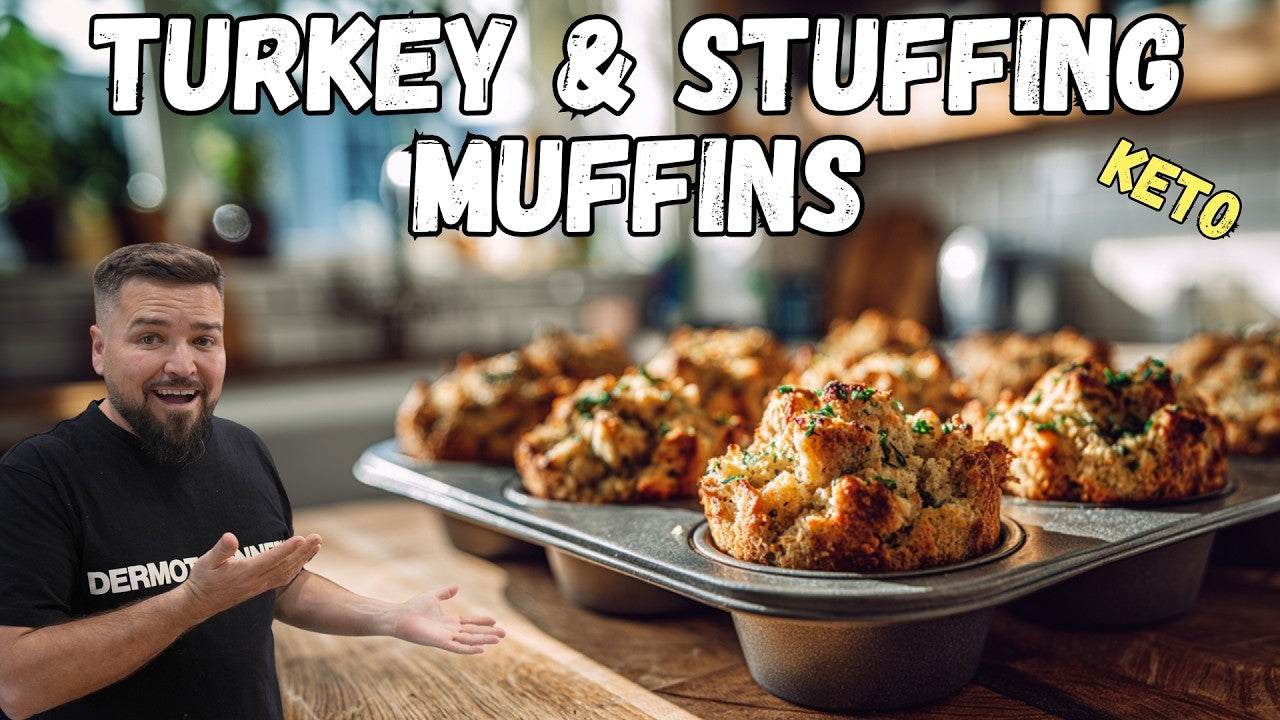 Keto Holiday Turkey &amp; Stuffing Muffins: The "Million-Dollar" Leftover Remake