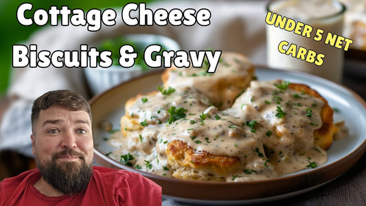 Keto Biscuits &amp; Sausage Gravy: The Ultimate High-Protein Comfort Classic