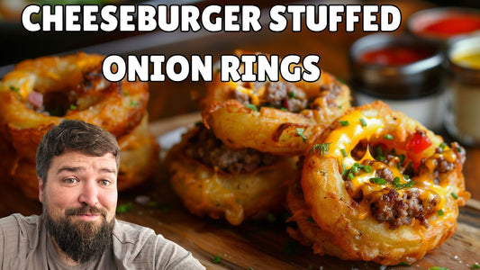Stuffed Cheeseburger Onion Rings: The Ultimate "Dave IRL" Game-Day Snack