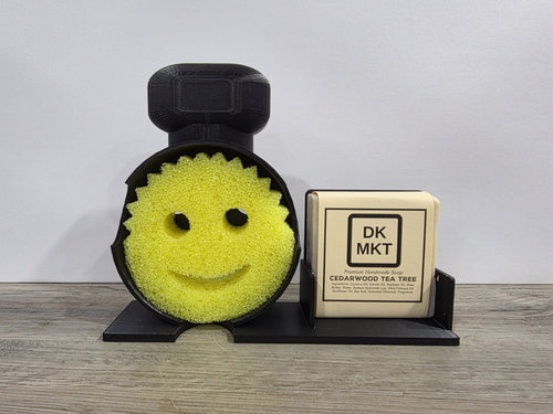 Scrub Daddy / DKMKT Soap Holder W/ Cedarwood Tea Tree Soap (Sponge not included)
