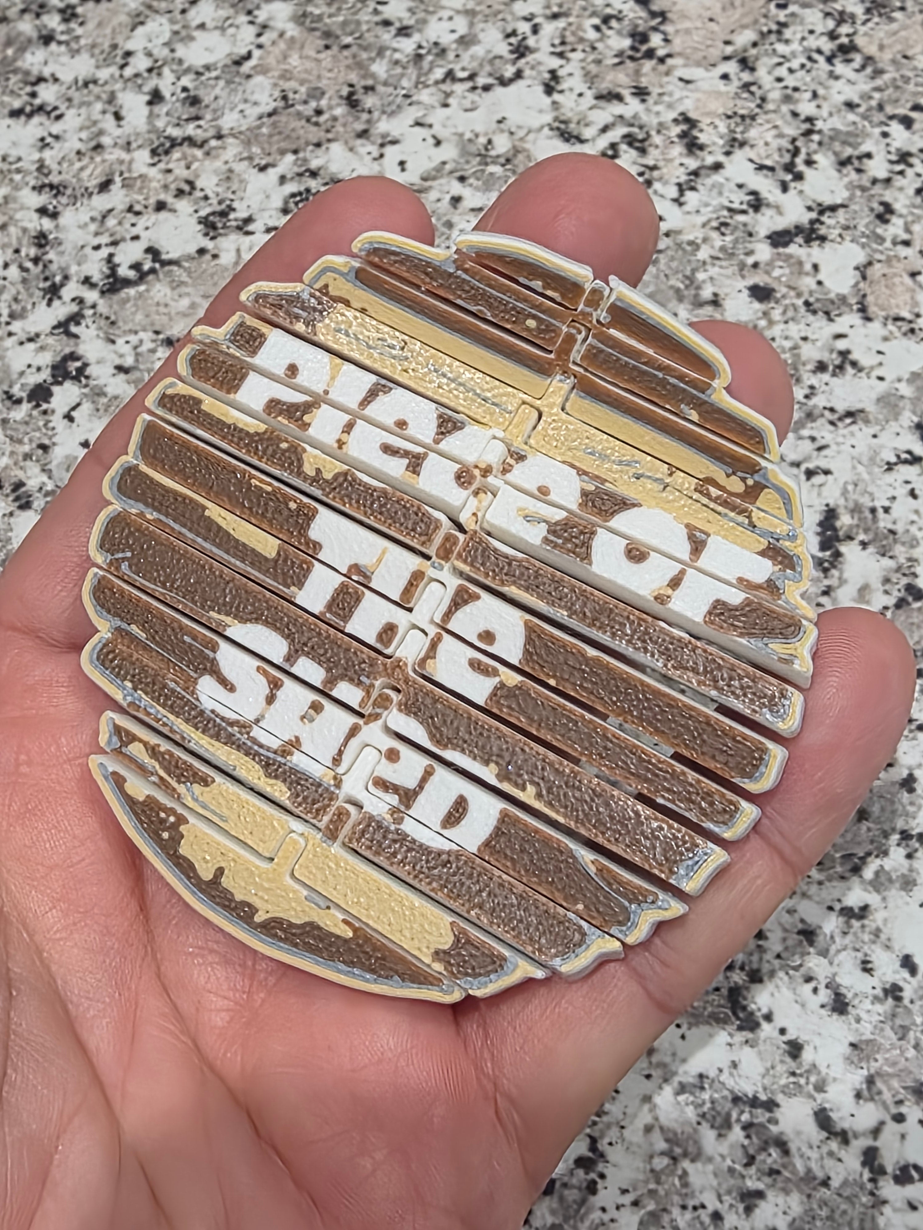 Piece of the shed fidget toy #kevinisaliarallegedly